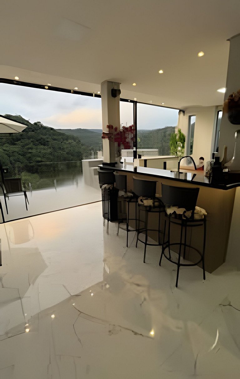 Casa de luxo | Beira do lago | Spa | acesso a água