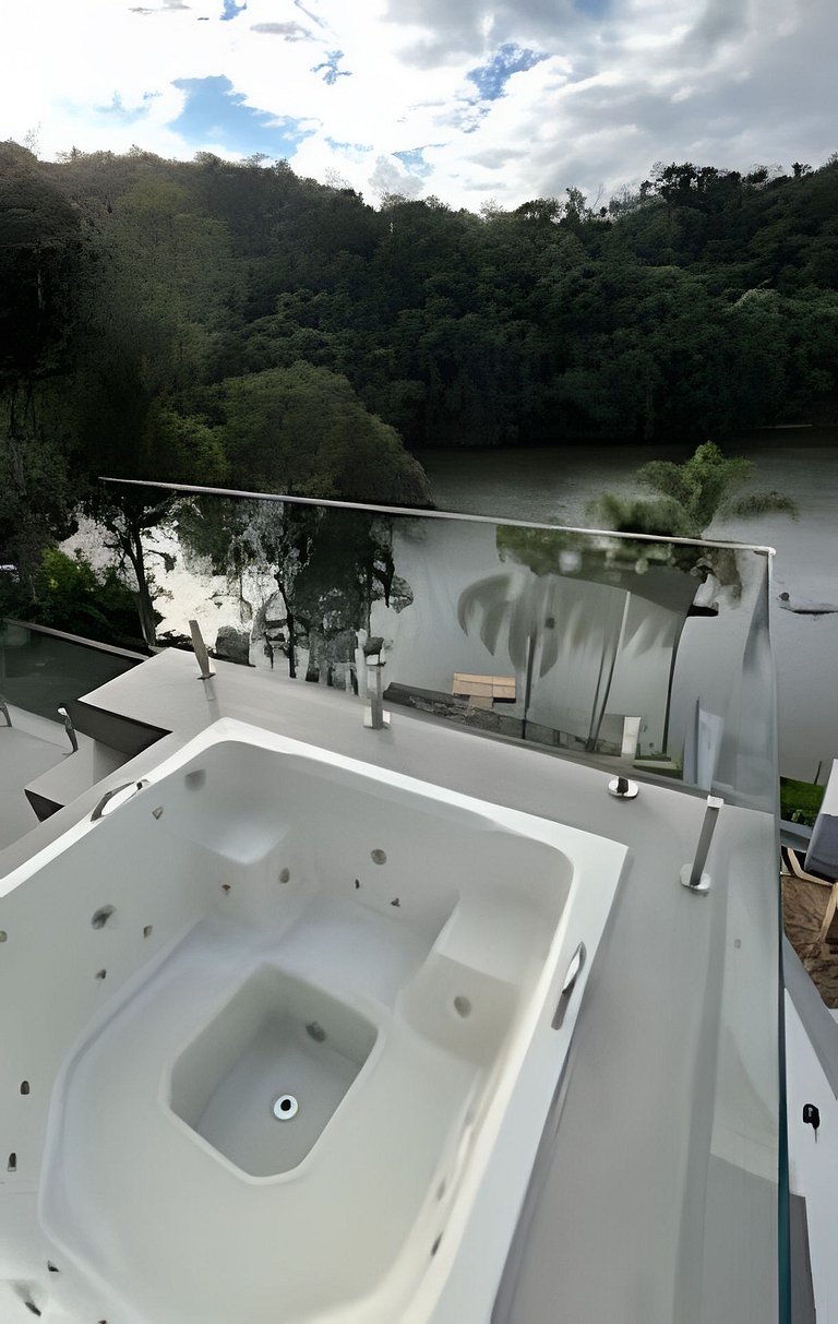 Casa de luxo | Beira do lago | Spa | acesso a água