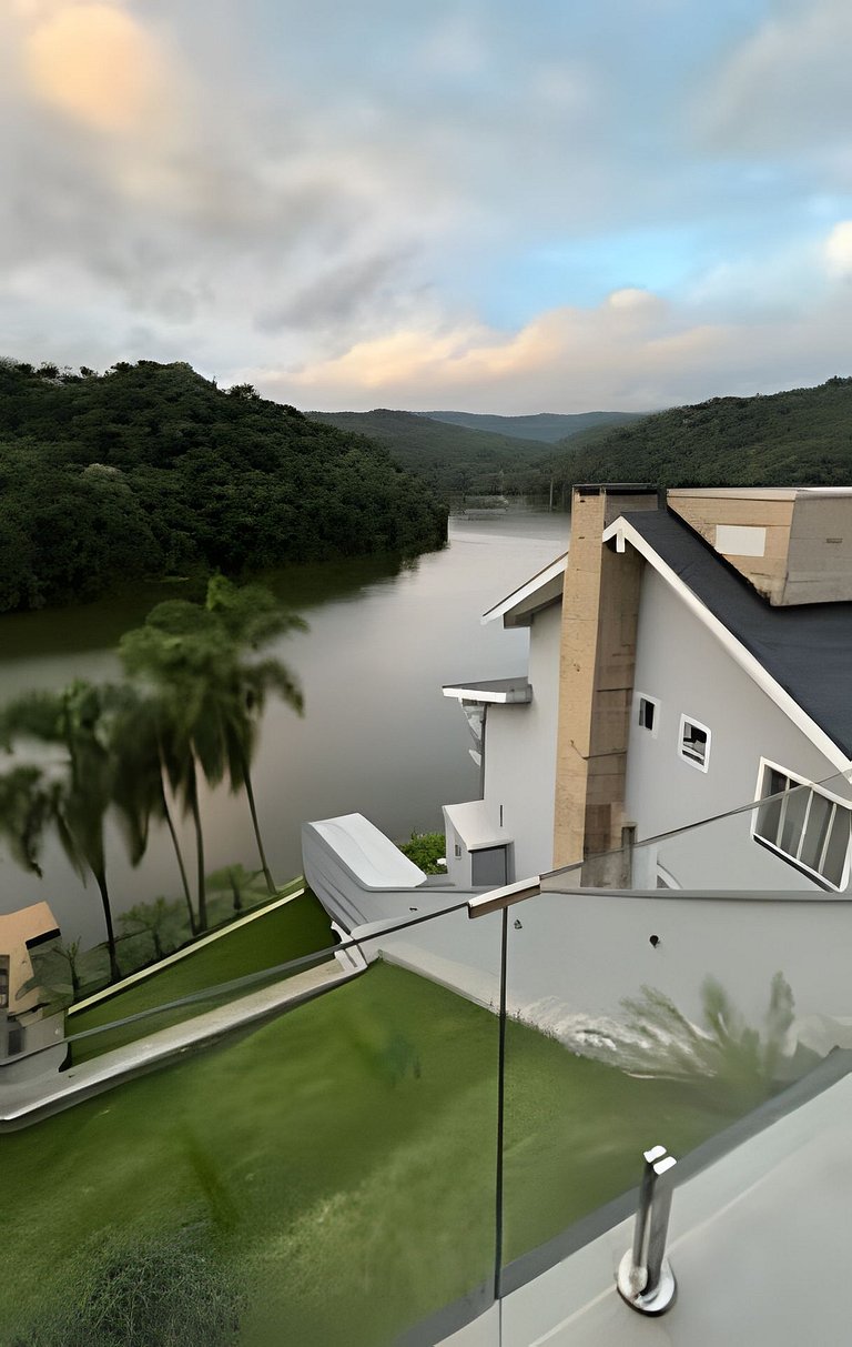 Casa de luxo | Beira do lago | Spa | acesso a água