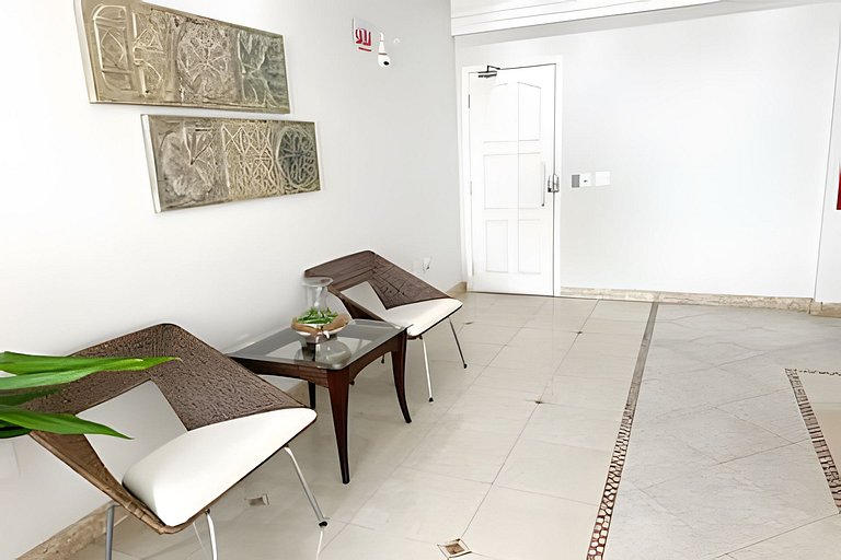 Apt na praia Central | Amplo e Perto do mar em BC