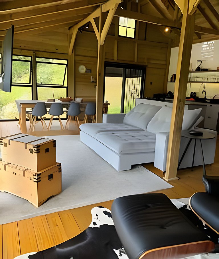 Refúgio Rural | Chalé de Luxo | Jacuzzi e Lareira