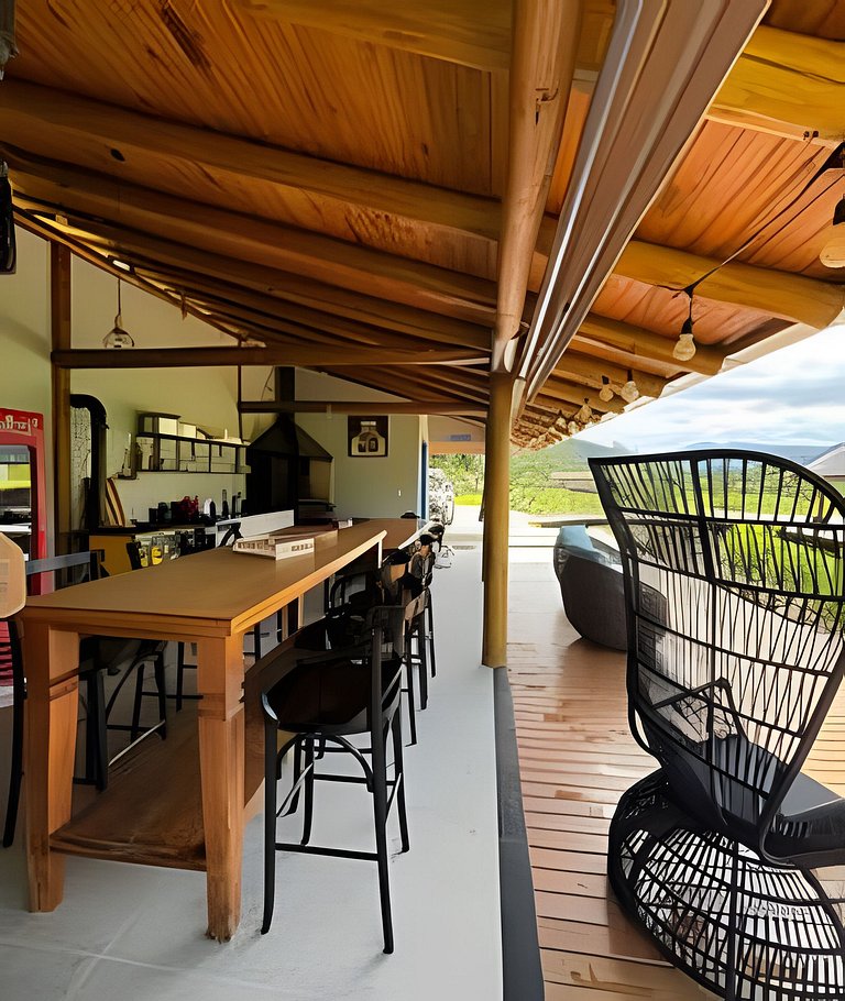 Refúgio Rural | Chalé de Luxo | Jacuzzi e Lareira