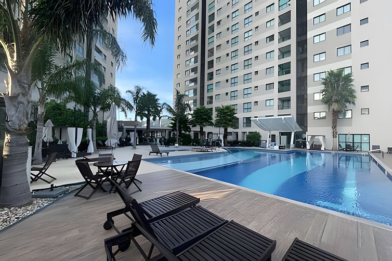 Home Club na Praia | 3 Quartos + 2 Vagas
