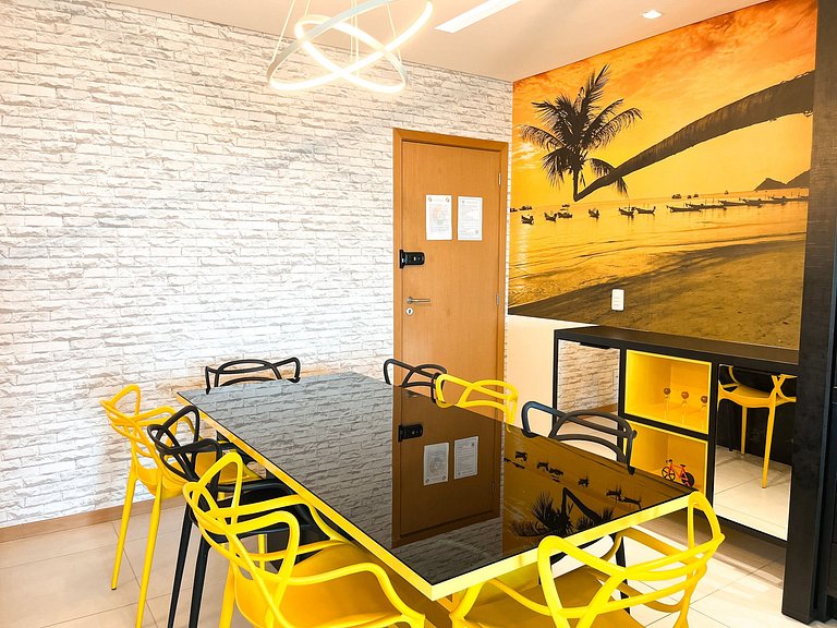 Home Club na Praia | 3 Quartos + 2 Vagas