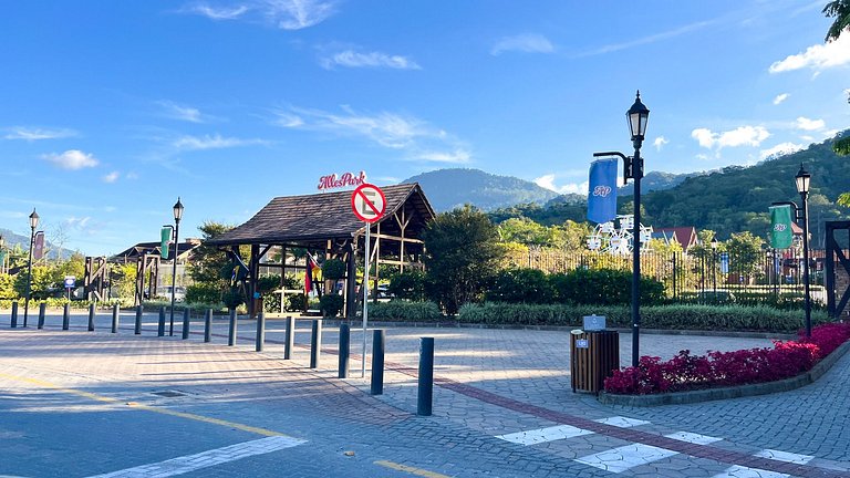 Apto Central em Pomerode, 250m do Alles Park | ASA Stays