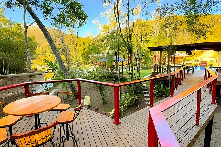 Villa Esmeralda | Pub | Piscina | Riacho Privativo