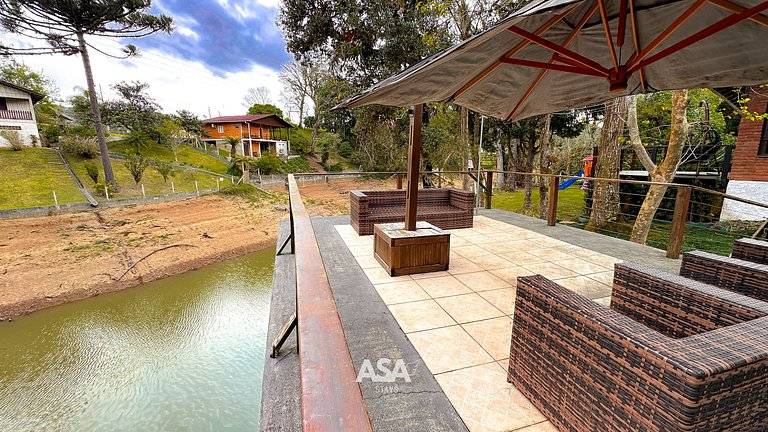 ASA | Encanto do Pinhal | Lareira | Lago | Playg.