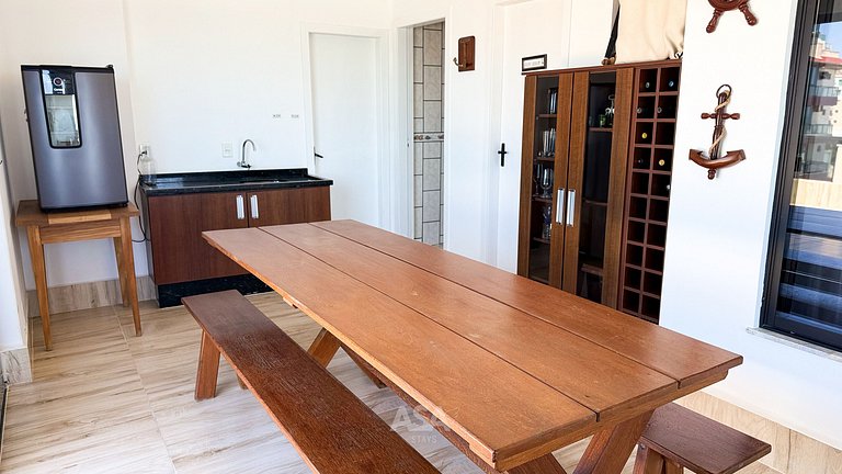 ASA | Cobertura Beira mar | Vista 180° | 4QT | 2V