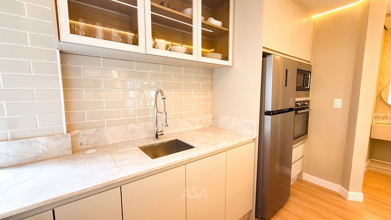 ASA | 2 Suítes | Pé na areia | Vista mar | BC