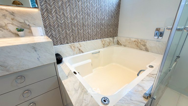 ASA | Cobertura Luxo | 2QT | Meia Praia | Hidro