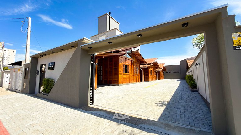 ASA | Chalés Vô Luiz | 2QT | Ar Cond. | Churrasqueira | Próx