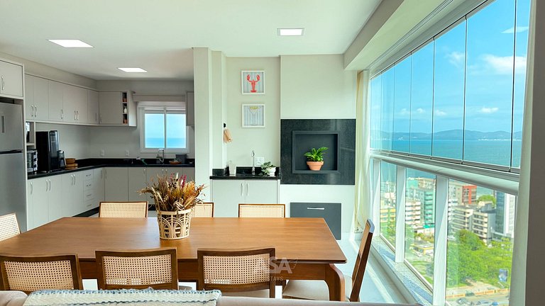 Apto Vista Mar de Alto Padrão em Itapema, 3 Quartos | ASA