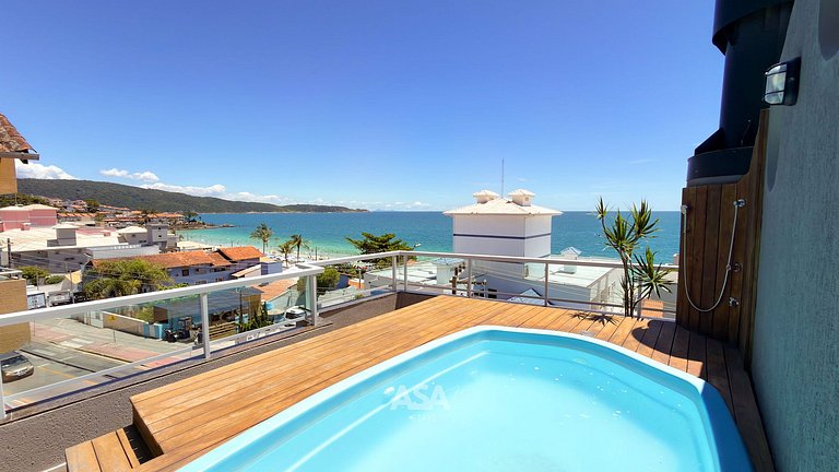 ASA | Cobertura Dúplex Bello Mar | Piscina | 3 habitaciones