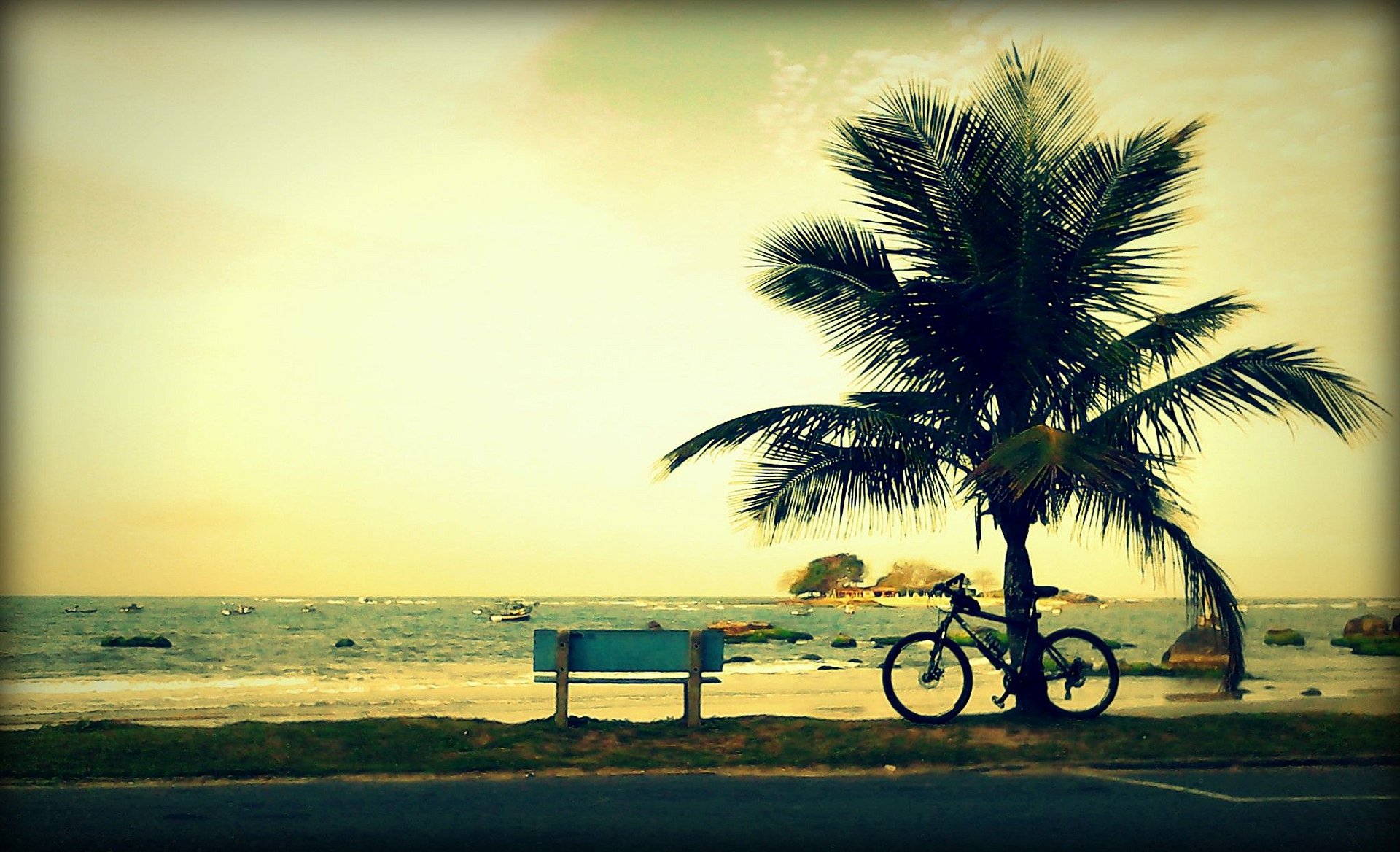 Praia do Grant em Barra Velha ao entardecer