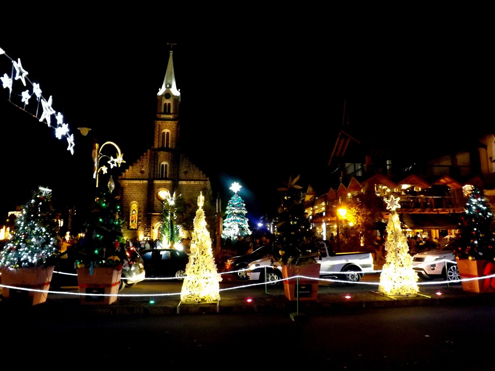 Natal Luz no centro de Gramado